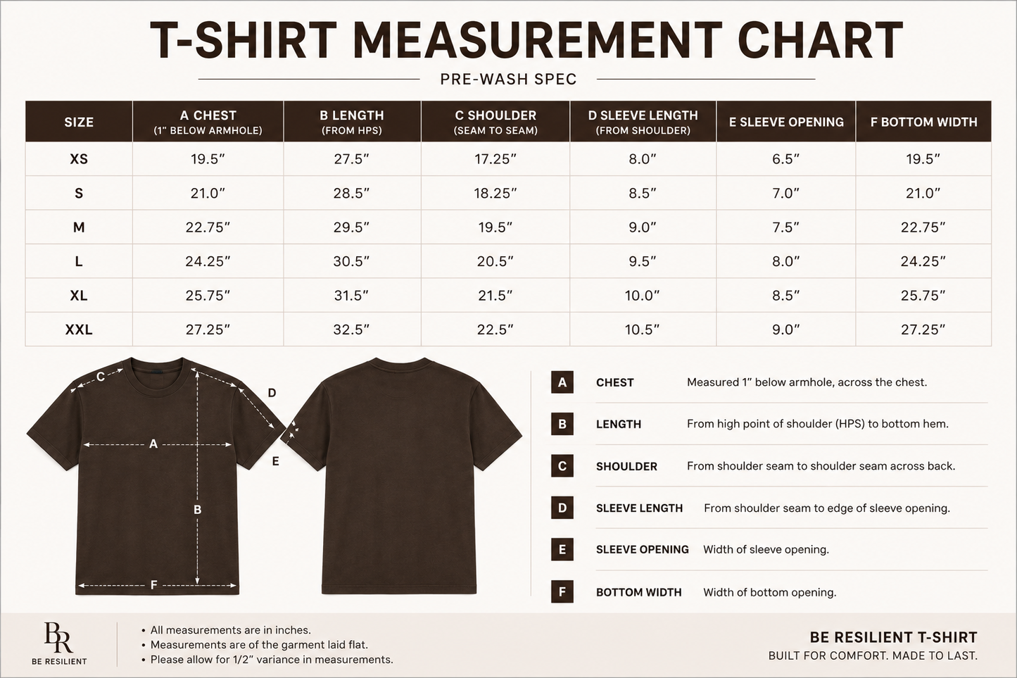 Be Resilient 100% Cotton T-Shirt - Beige