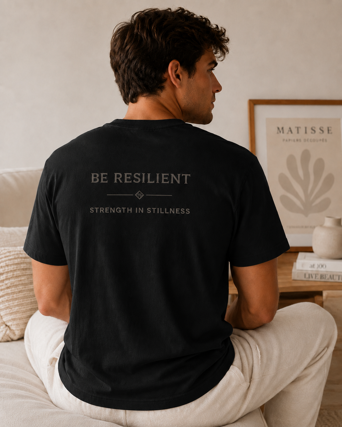 Be Resilient 100% Cotton Signature T-Shirt - Black