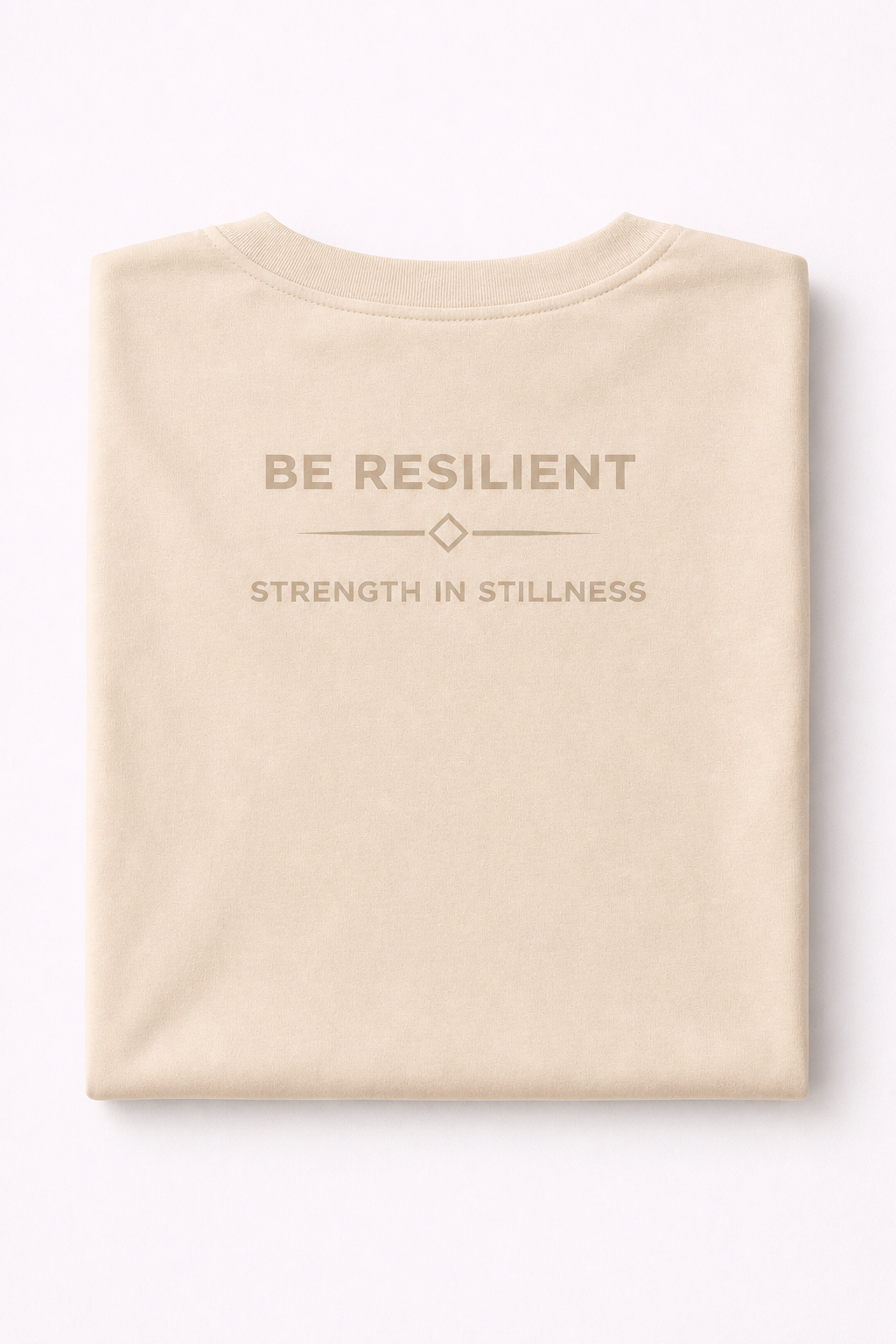 Be Resilient 100% Cotton T-Shirt - Beige