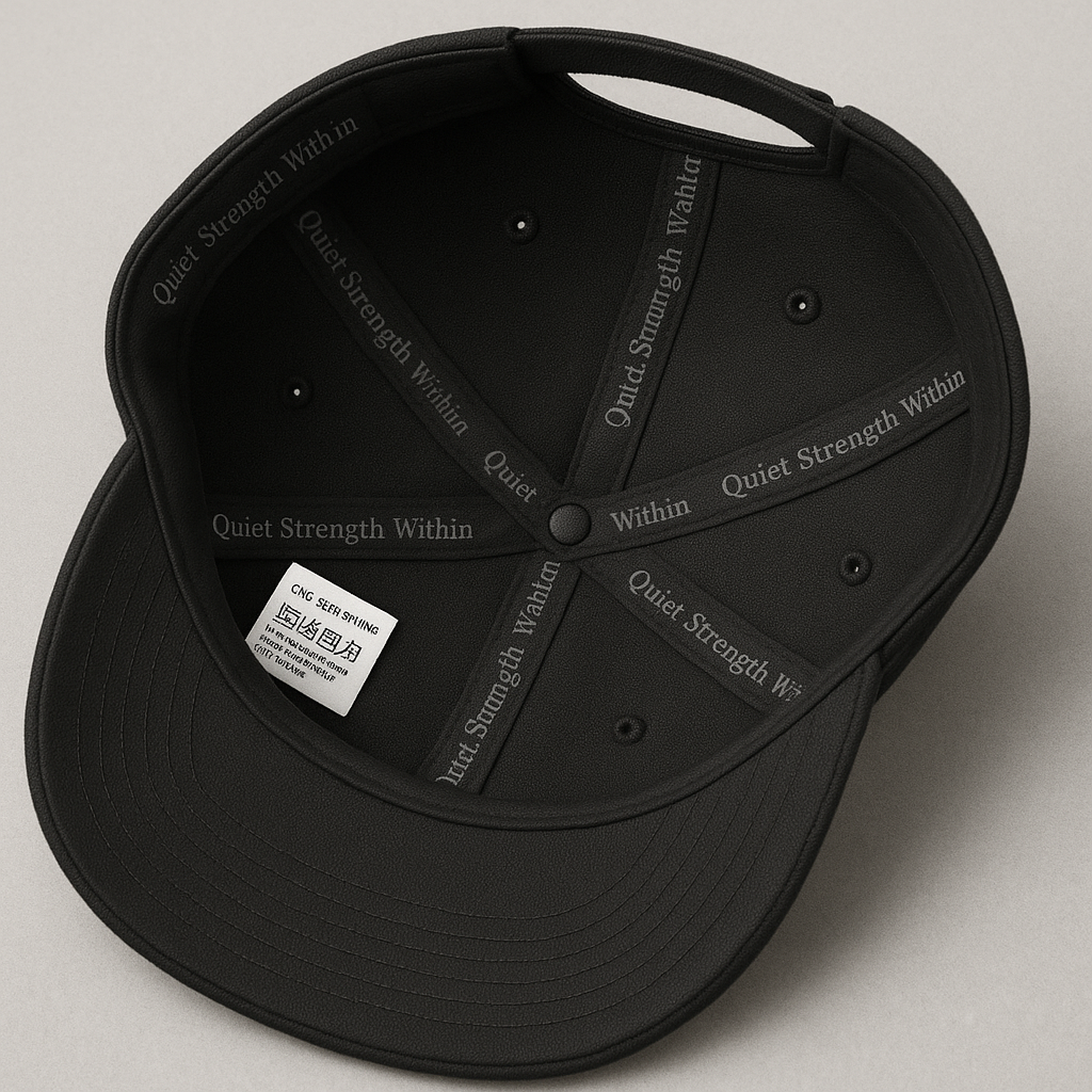 Be Resilient 100% Cotton Twill Baseball Cap - Black
