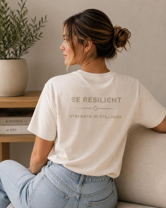 Be Resilient 100% Cotton T-Shirt - Beige