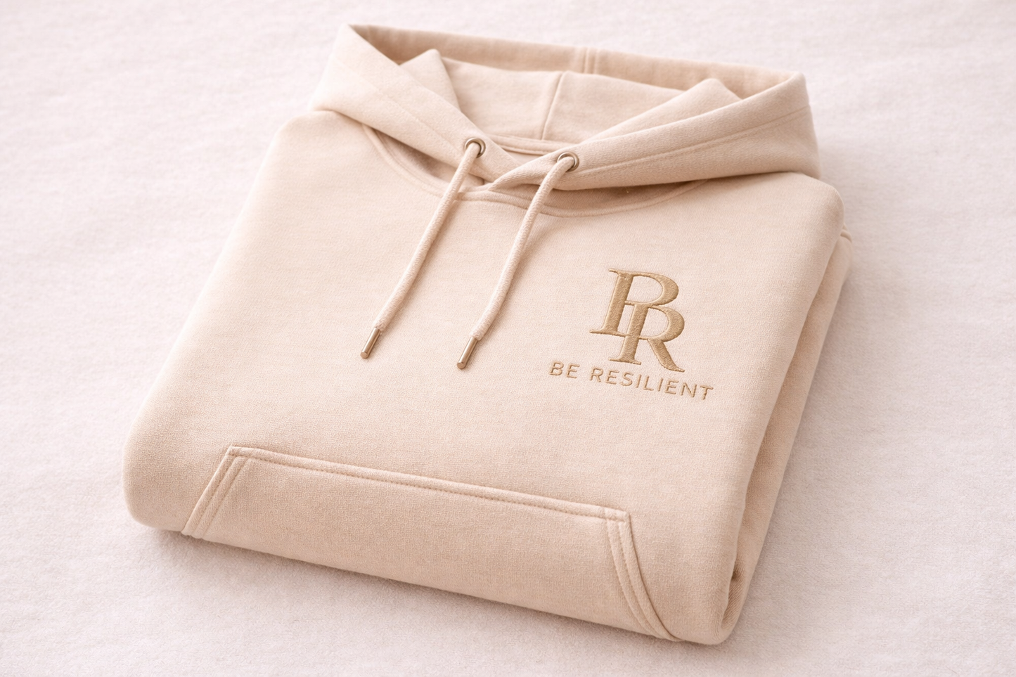Be Resilient 100% Premium Hoodie - Beige