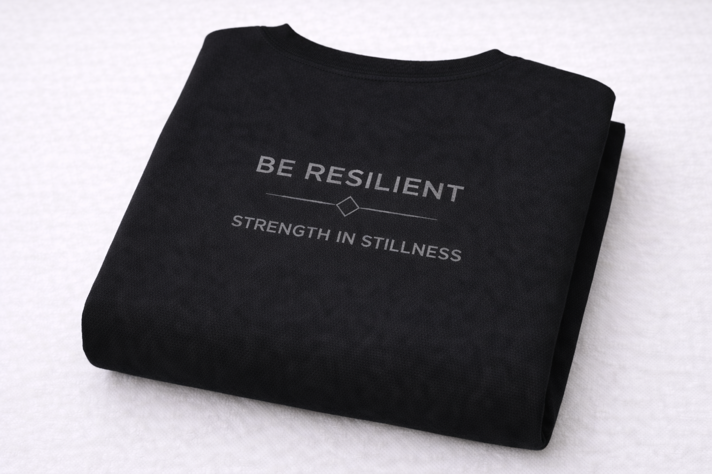 Be Resilient 100% Cotton Signature T-Shirt - Black