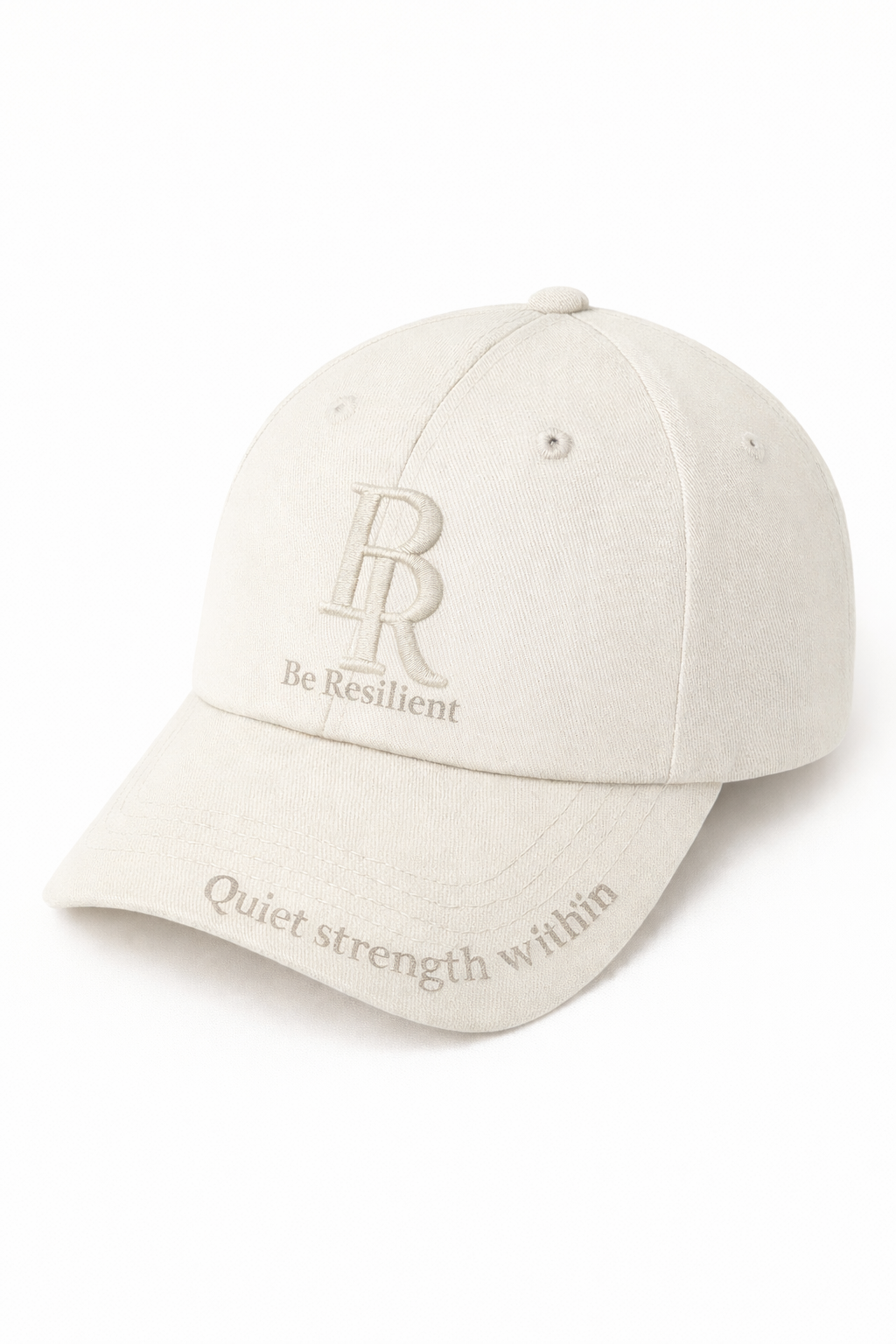 Be Resilient 100% Cotton Twill Baseball Cap - Starlight