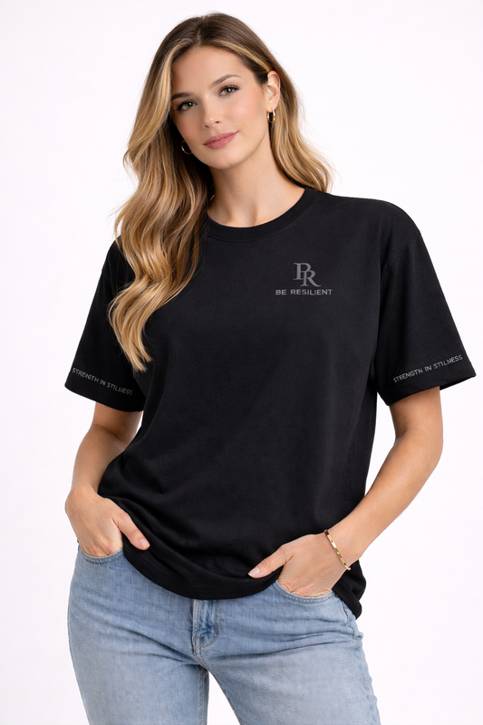 Be Resilient 100% Cotton Signature T-Shirt - Black