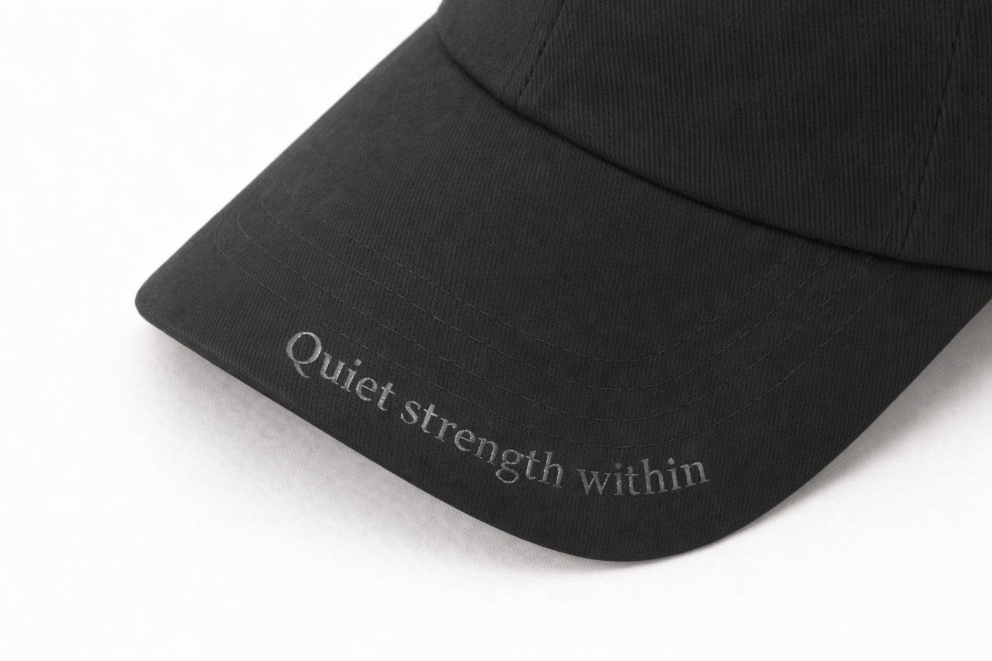 Be Resilient 100% Cotton Twill Baseball Cap - Black