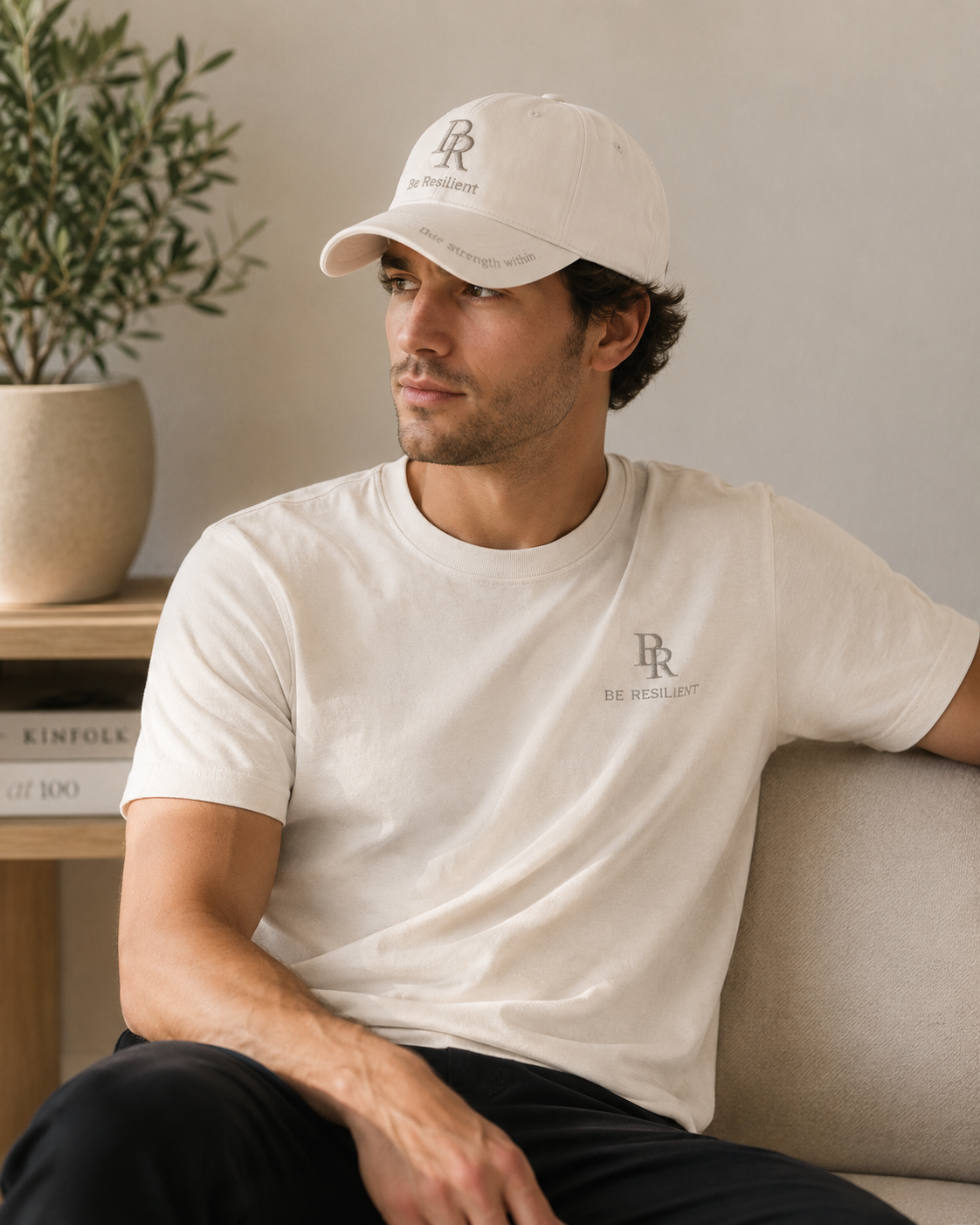Be Resilient 100% Cotton T-Shirt - Beige