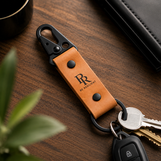 Be Resilient Signature Keychain - Black
